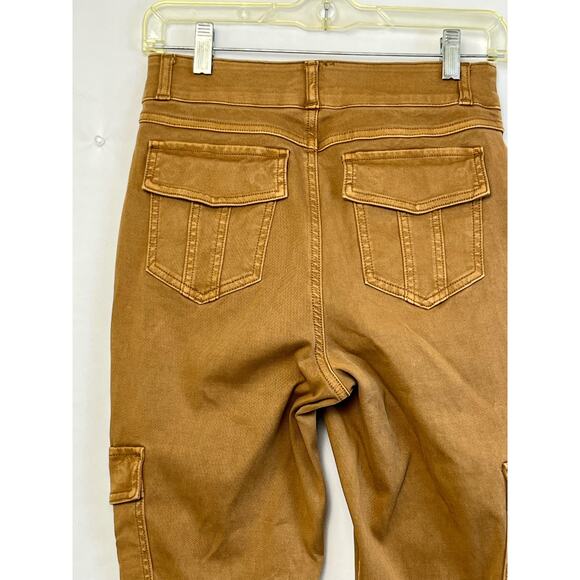 Spanx Women's Size Medium Brown Stretch Twill Straight Leg Pants - Picture 9 of 9